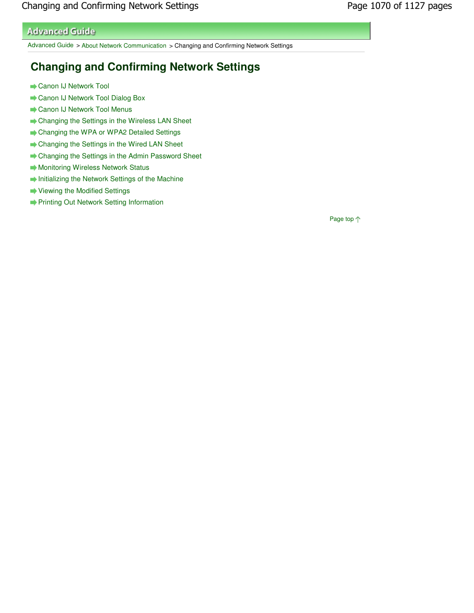 Changing and confirming network settings | Canon PIXMA MX870 User Manual | Page 1070 / 1127