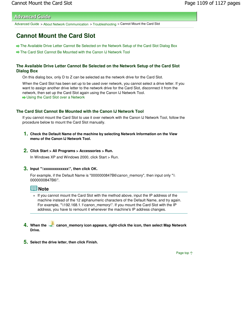 Cannot mount the card slot | Canon PIXMA MX870 User Manual | Page 1109 / 1127