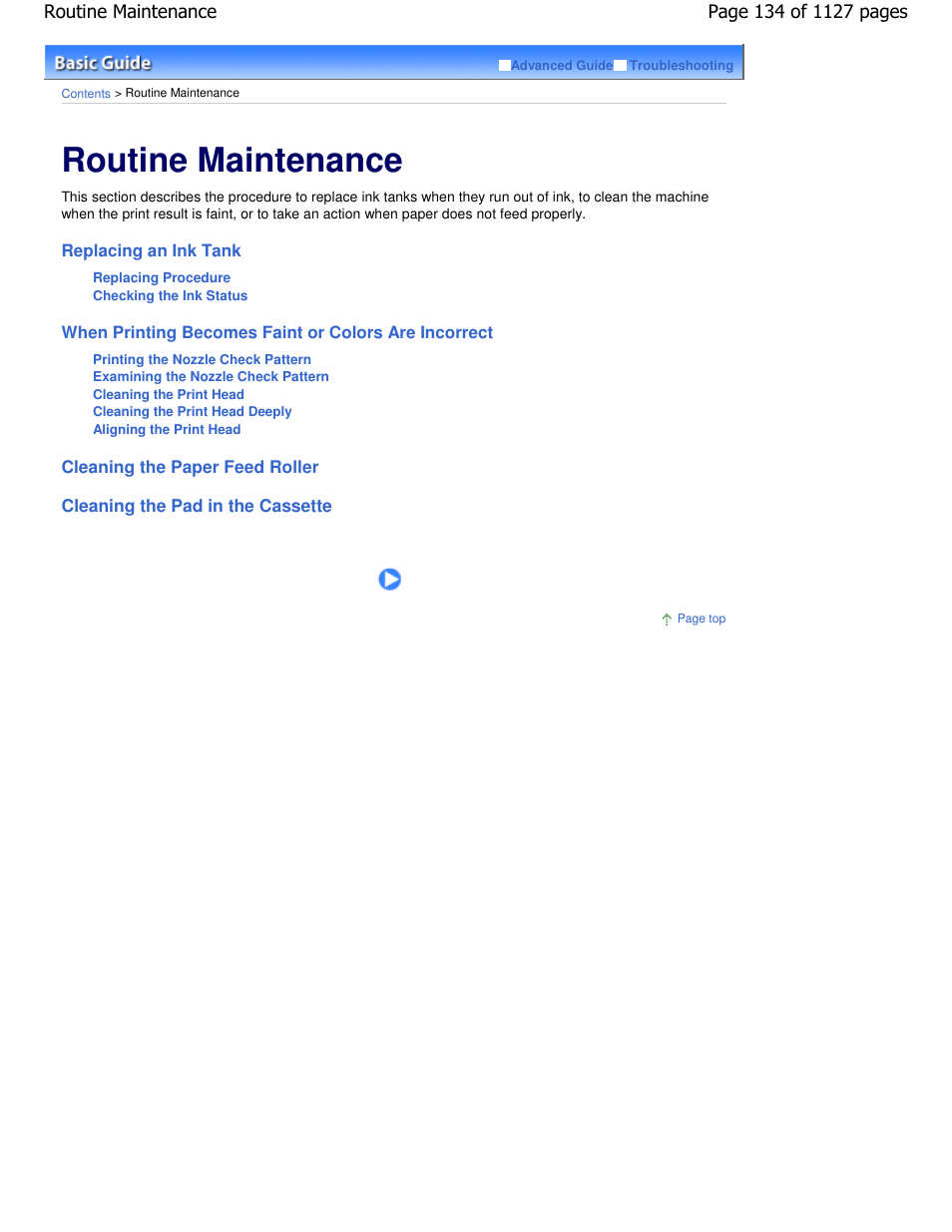 Routine maintenance | Canon PIXMA MX870 User Manual | Page 134 / 1127