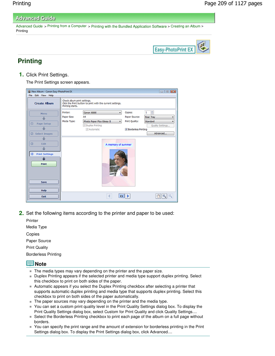 Printing | Canon PIXMA MX870 User Manual | Page 209 / 1127