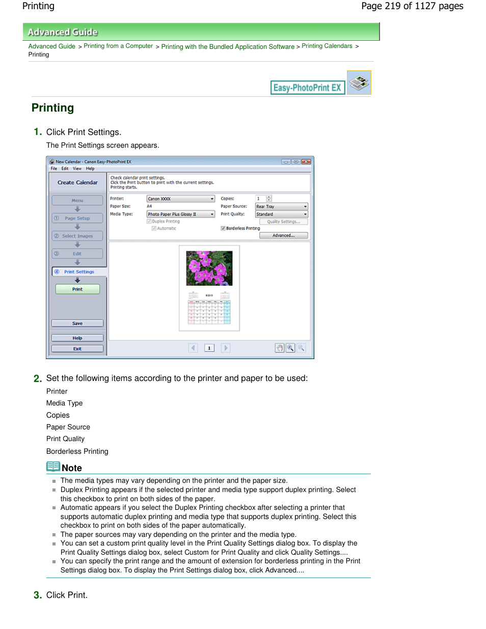 Printing | Canon PIXMA MX870 User Manual | Page 219 / 1127