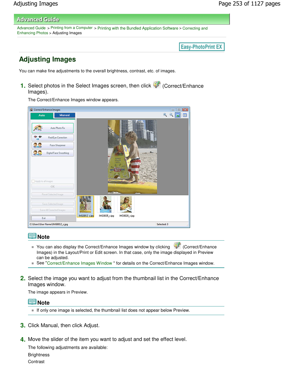 Adjusting images | Canon PIXMA MX870 User Manual | Page 253 / 1127