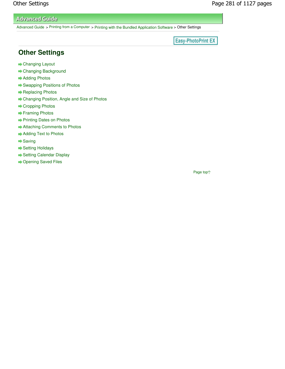 Other settings | Canon PIXMA MX870 User Manual | Page 281 / 1127