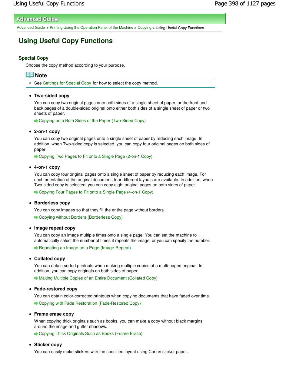 Using useful copy functions | Canon PIXMA MX870 User Manual | Page 398 / 1127