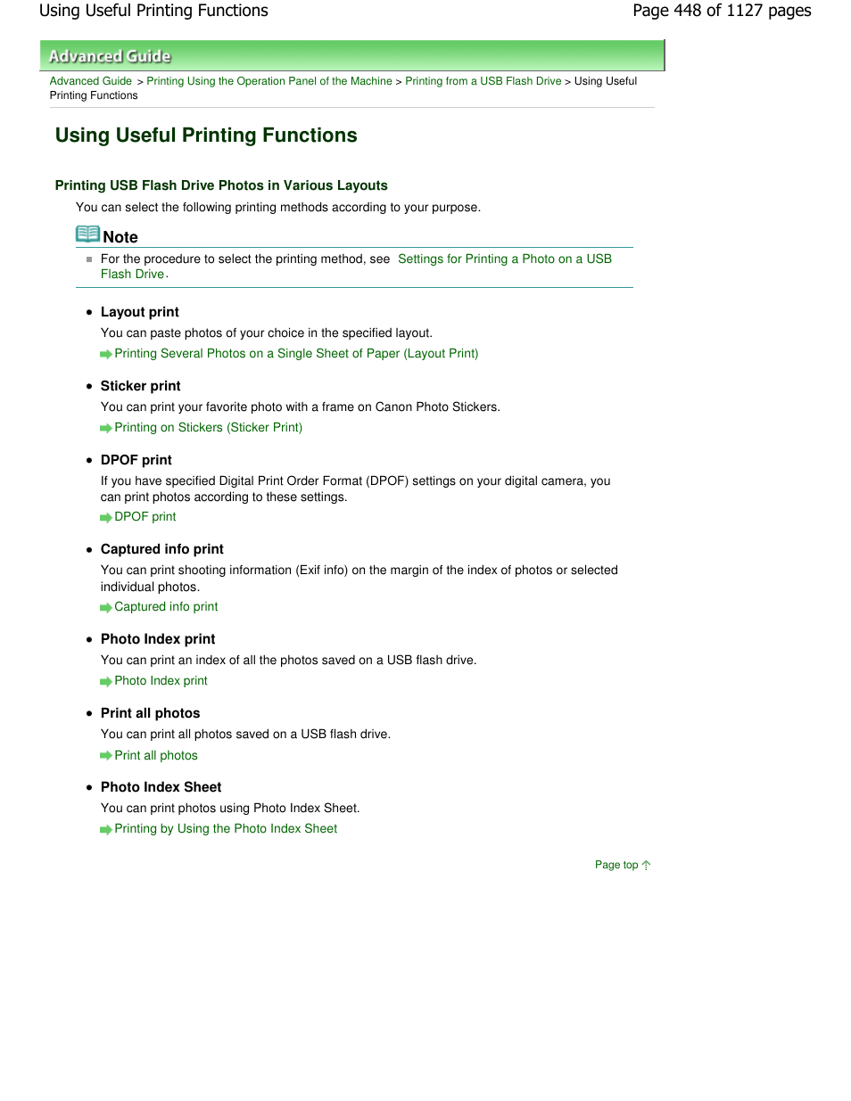 Using useful printing functions | Canon PIXMA MX870 User Manual | Page 448 / 1127