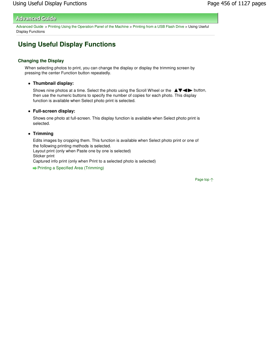 Using useful display functions | Canon PIXMA MX870 User Manual | Page 456 / 1127