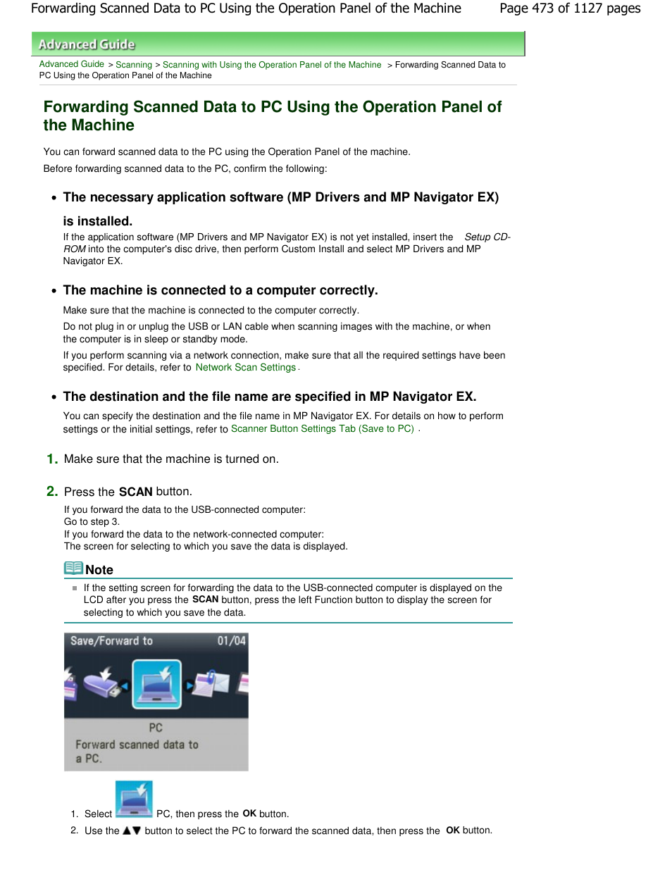 The machine is connected to a computer correctly | Canon PIXMA MX870 User Manual | Page 473 / 1127