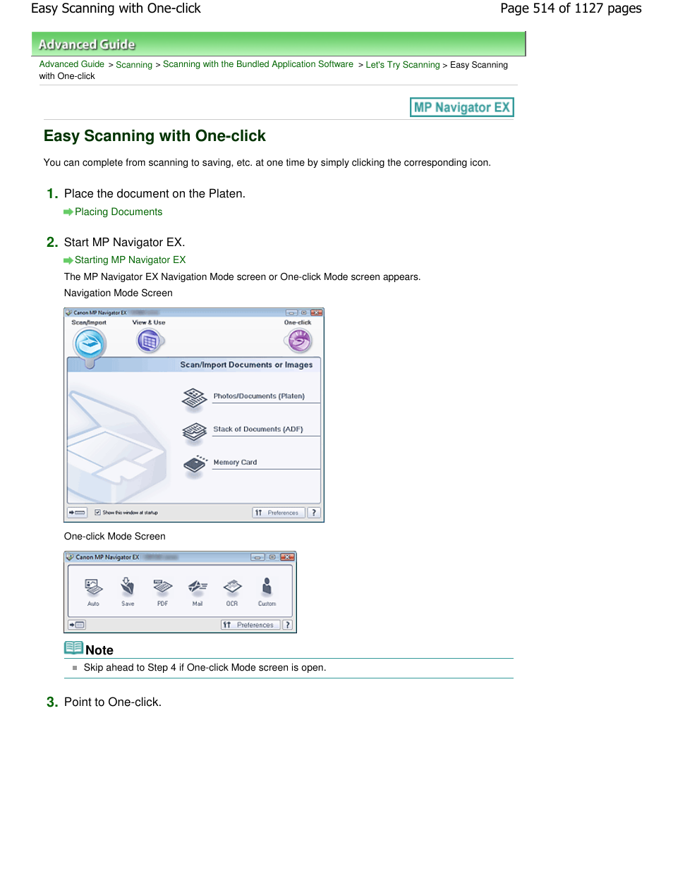 Easy scanning with one-click | Canon PIXMA MX870 User Manual | Page 514 / 1127