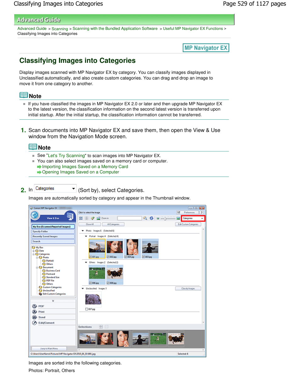 Classifying images into categories | Canon PIXMA MX870 User Manual | Page 529 / 1127