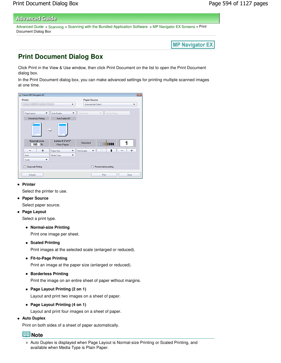 Print document dialog box | Canon PIXMA MX870 User Manual | Page 594 / 1127