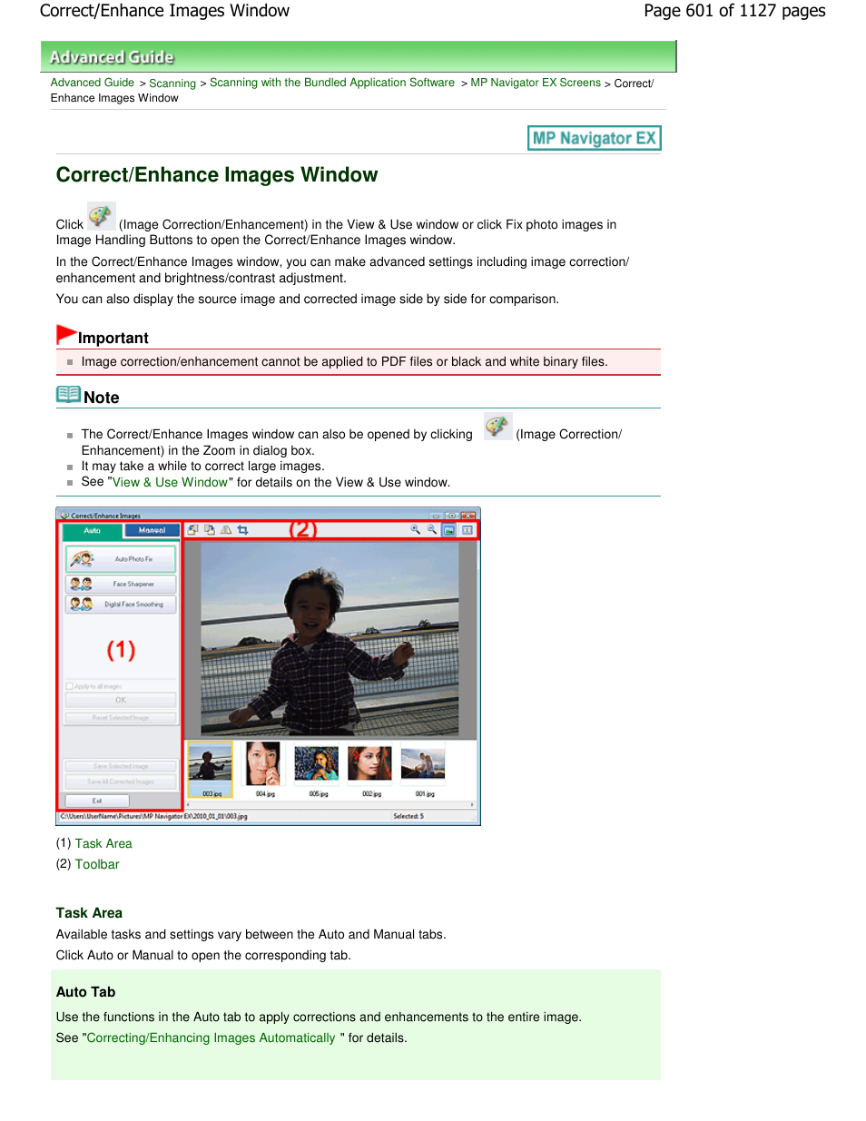 Correct/enhance images window | Canon PIXMA MX870 User Manual | Page 601 / 1127