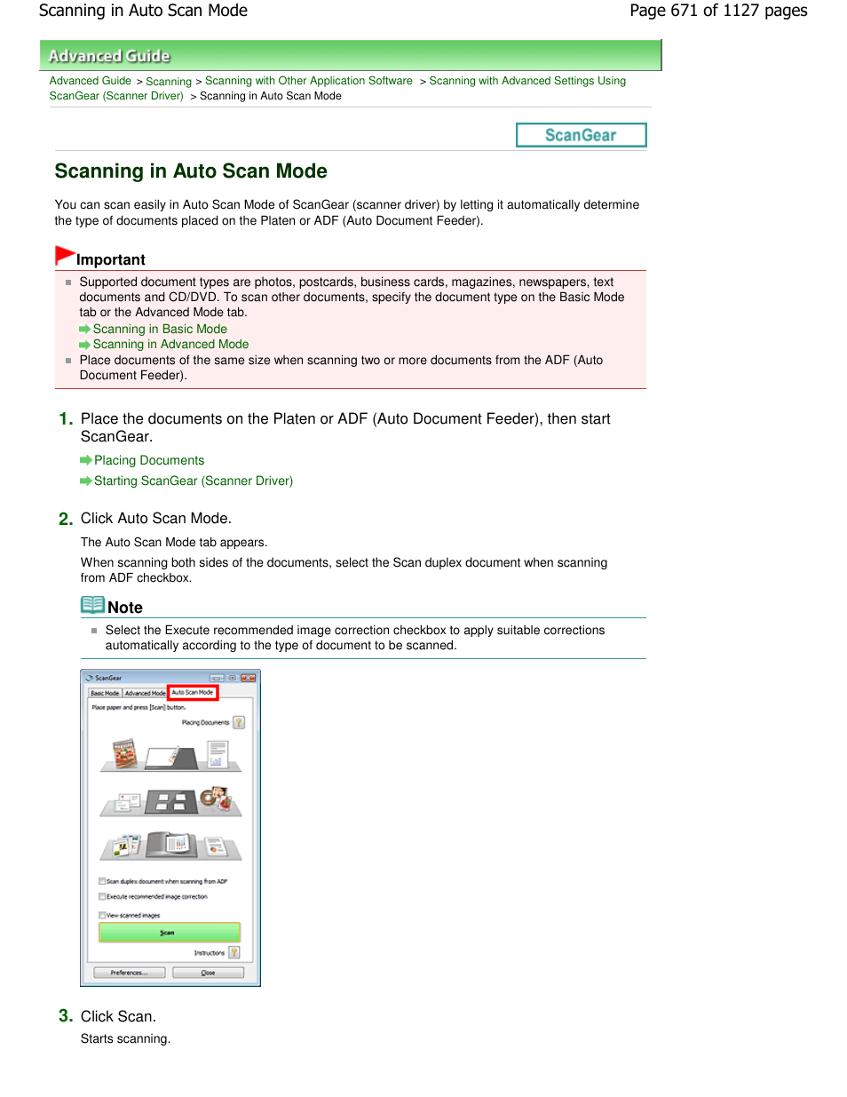 Scanning in auto scan mode | Canon PIXMA MX870 User Manual | Page 671 / 1127