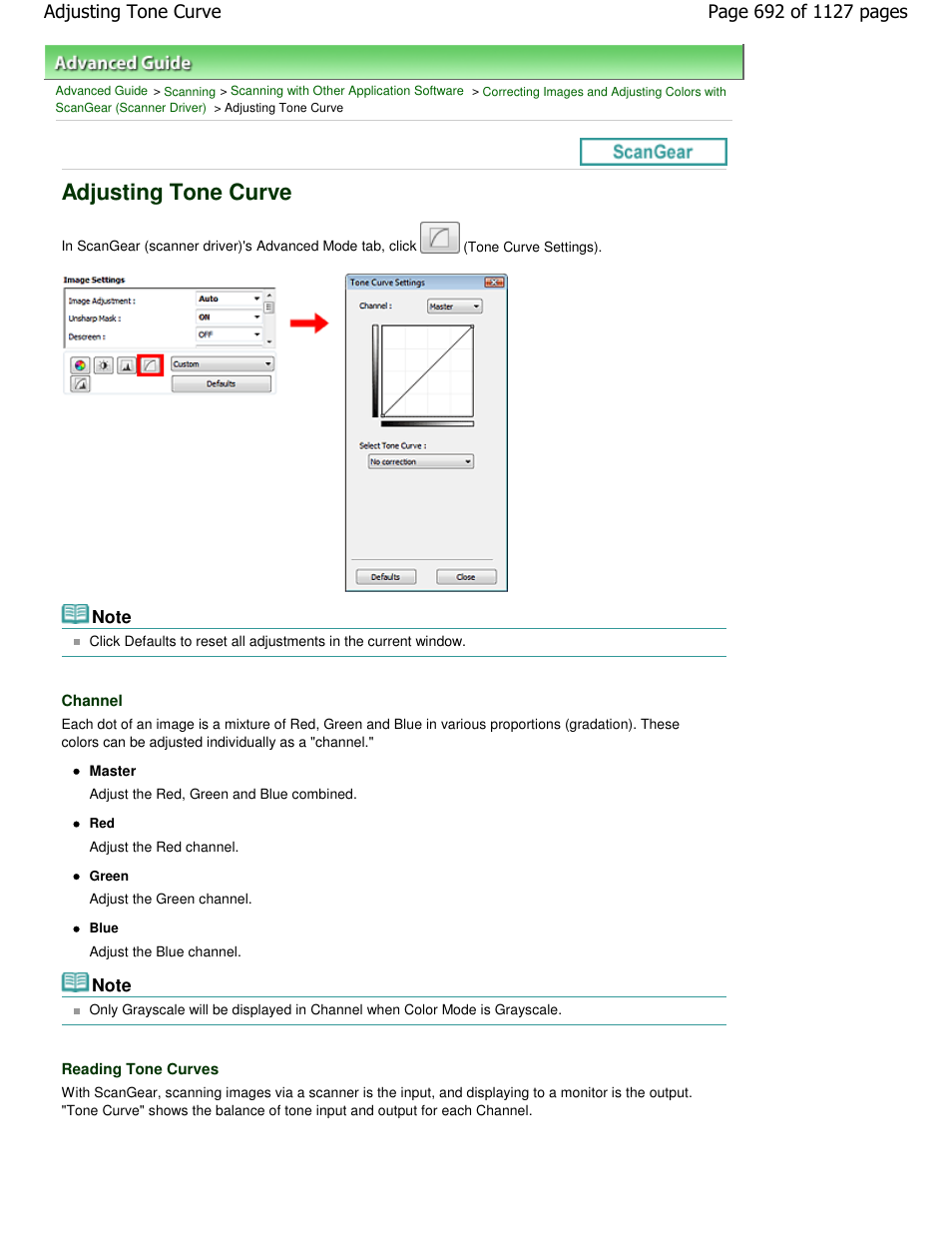 Adjusting tone curve | Canon PIXMA MX870 User Manual | Page 692 / 1127