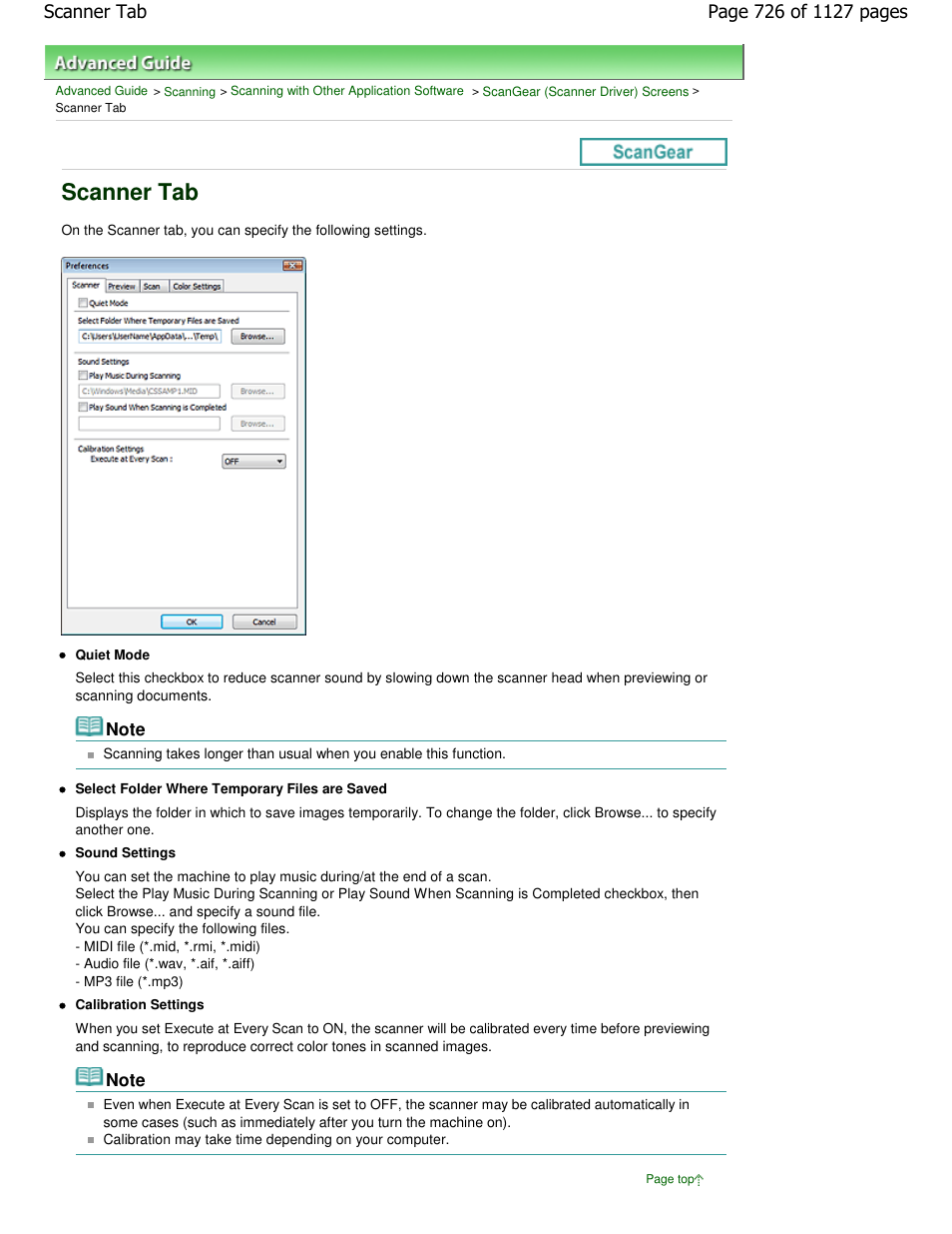 Scanner tab | Canon PIXMA MX870 User Manual | Page 726 / 1127