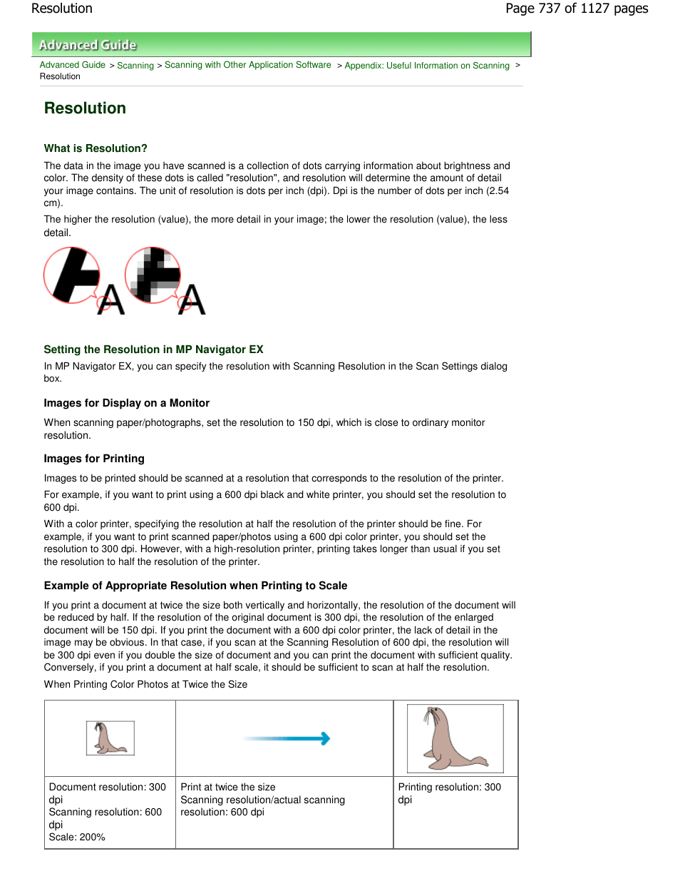 Resolution | Canon PIXMA MX870 User Manual | Page 737 / 1127