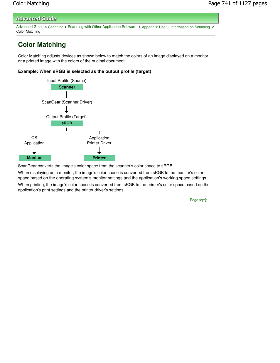 Color matching | Canon PIXMA MX870 User Manual | Page 741 / 1127