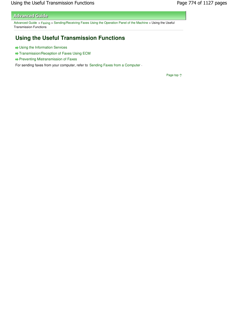 Using the useful transmission functions | Canon PIXMA MX870 User Manual | Page 774 / 1127