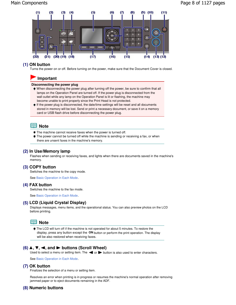 Canon PIXMA MX870 User Manual | Page 8 / 1127