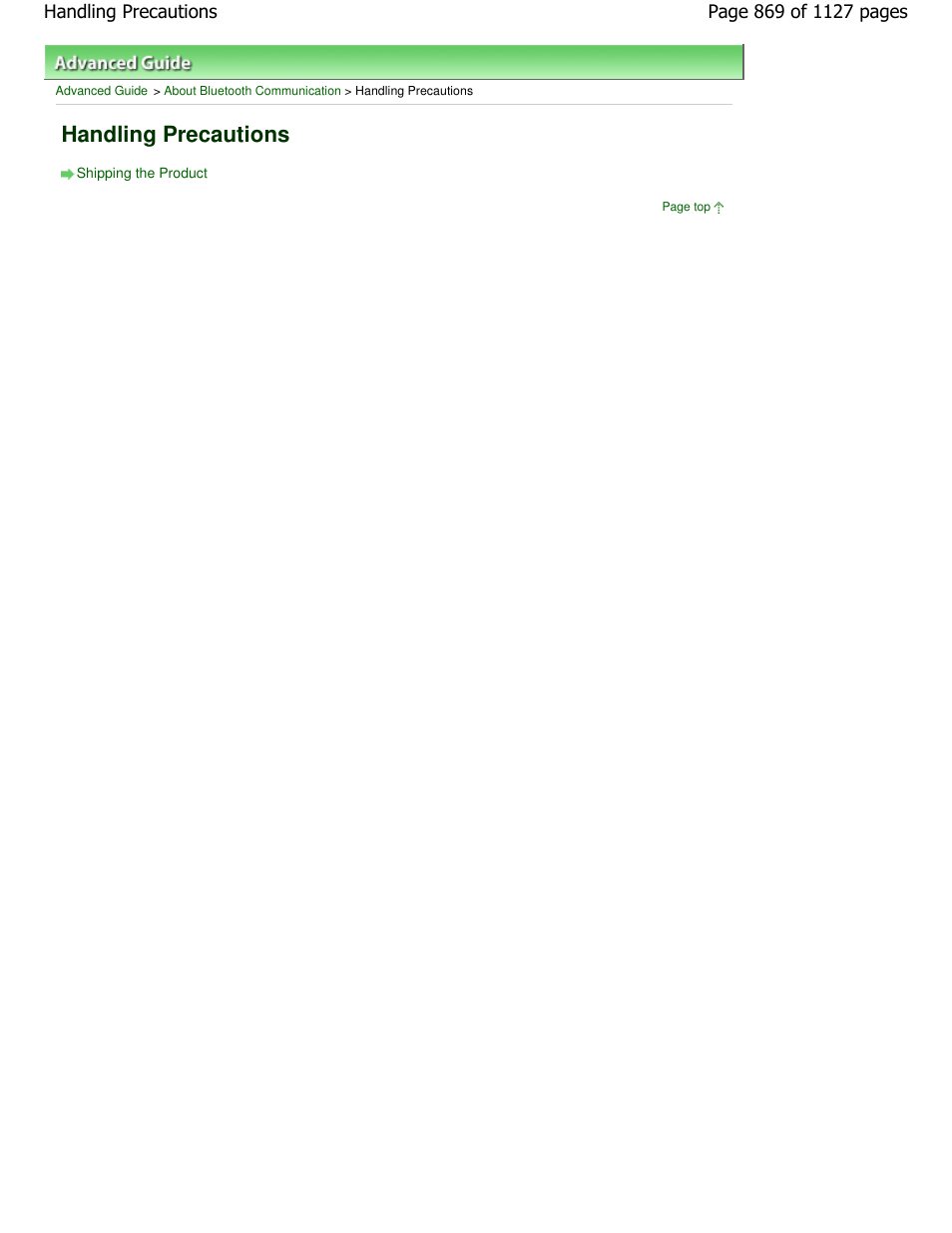 Handling precautions | Canon PIXMA MX870 User Manual | Page 869 / 1127