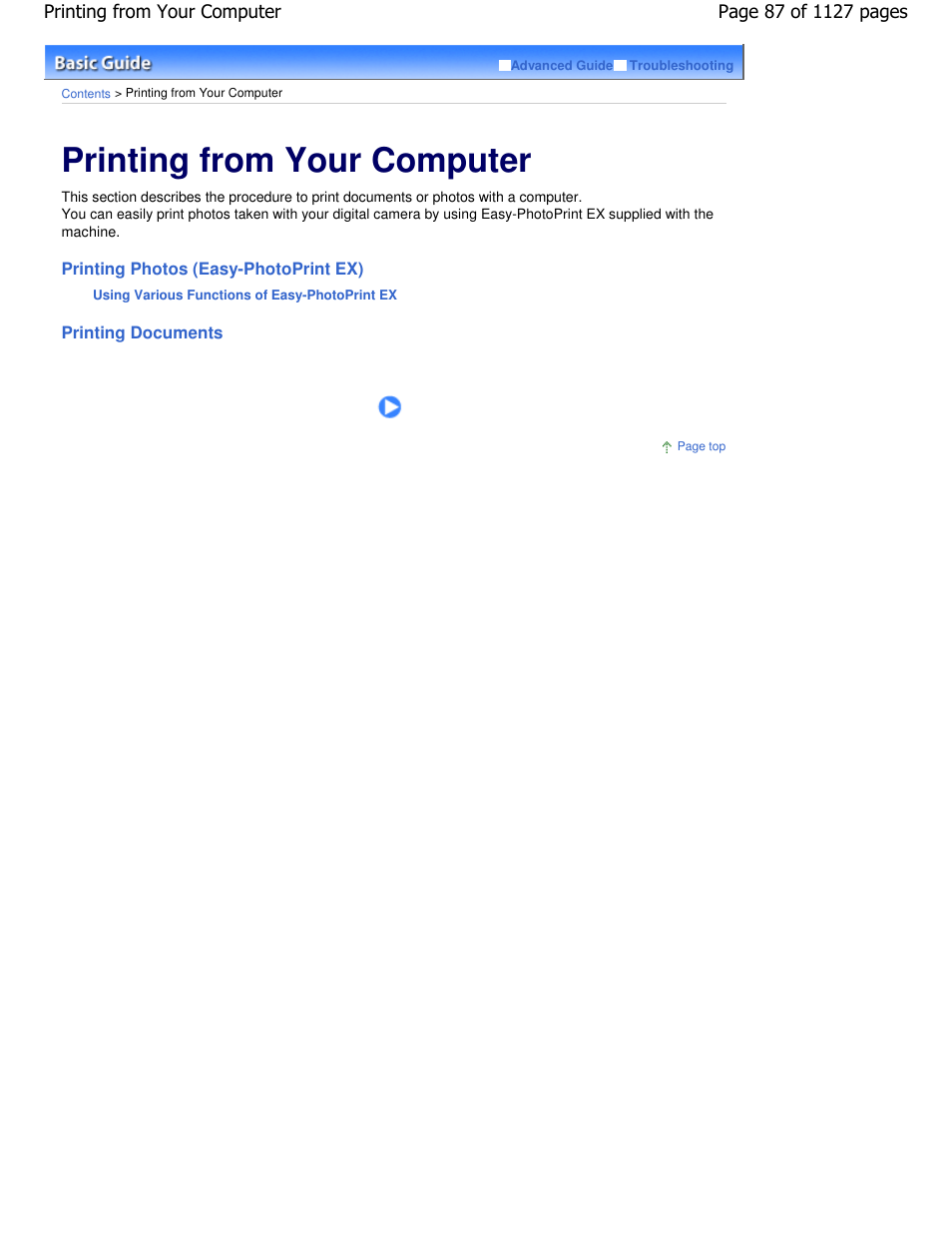 Printing from your computer | Canon PIXMA MX870 User Manual | Page 87 / 1127
