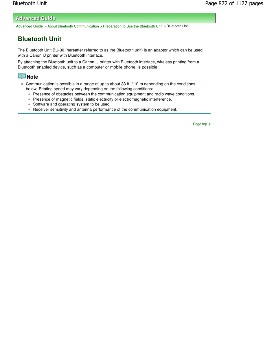 Bluetooth unit | Canon PIXMA MX870 User Manual | Page 872 / 1127