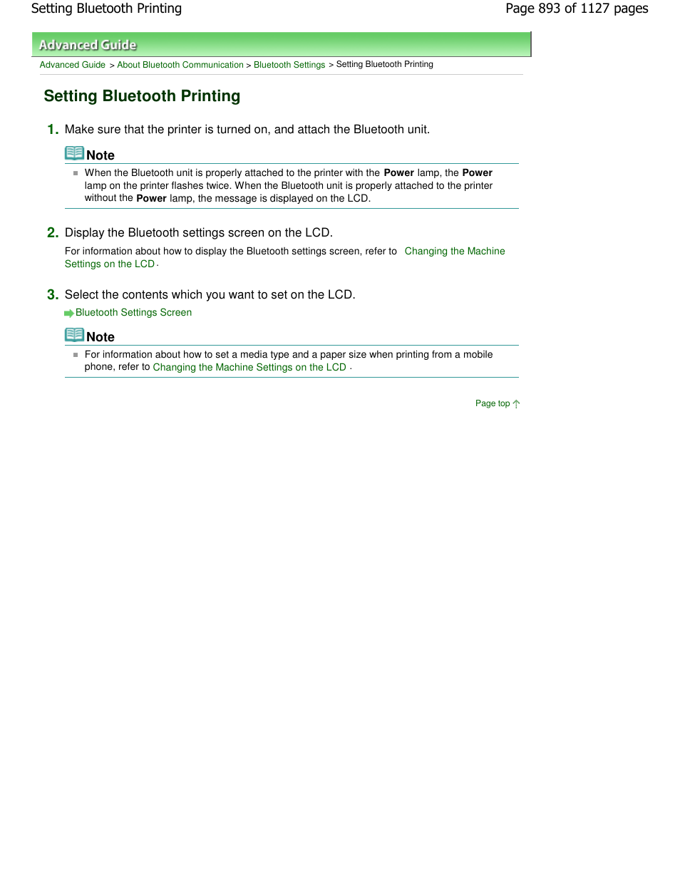 Setting bluetooth printing | Canon PIXMA MX870 User Manual | Page 893 / 1127