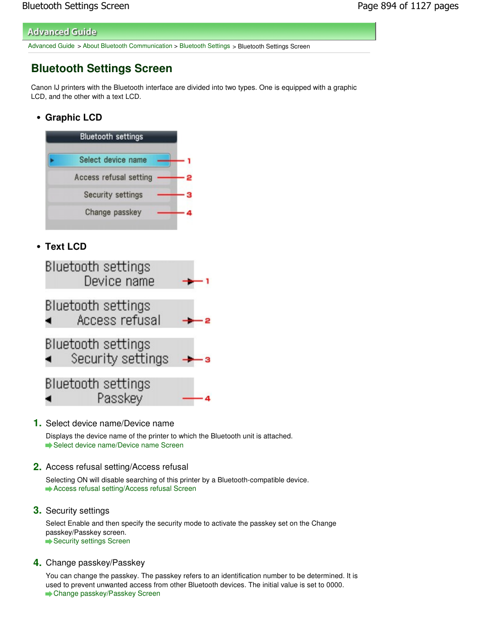 Bluetooth settings screen | Canon PIXMA MX870 User Manual | Page 894 / 1127