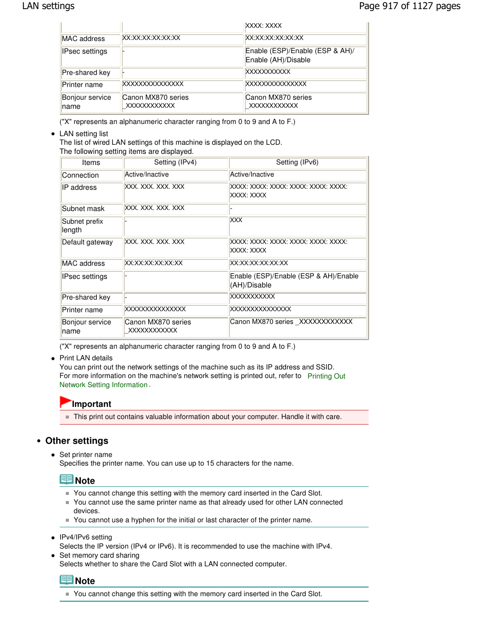 Other settings | Canon PIXMA MX870 User Manual | Page 917 / 1127