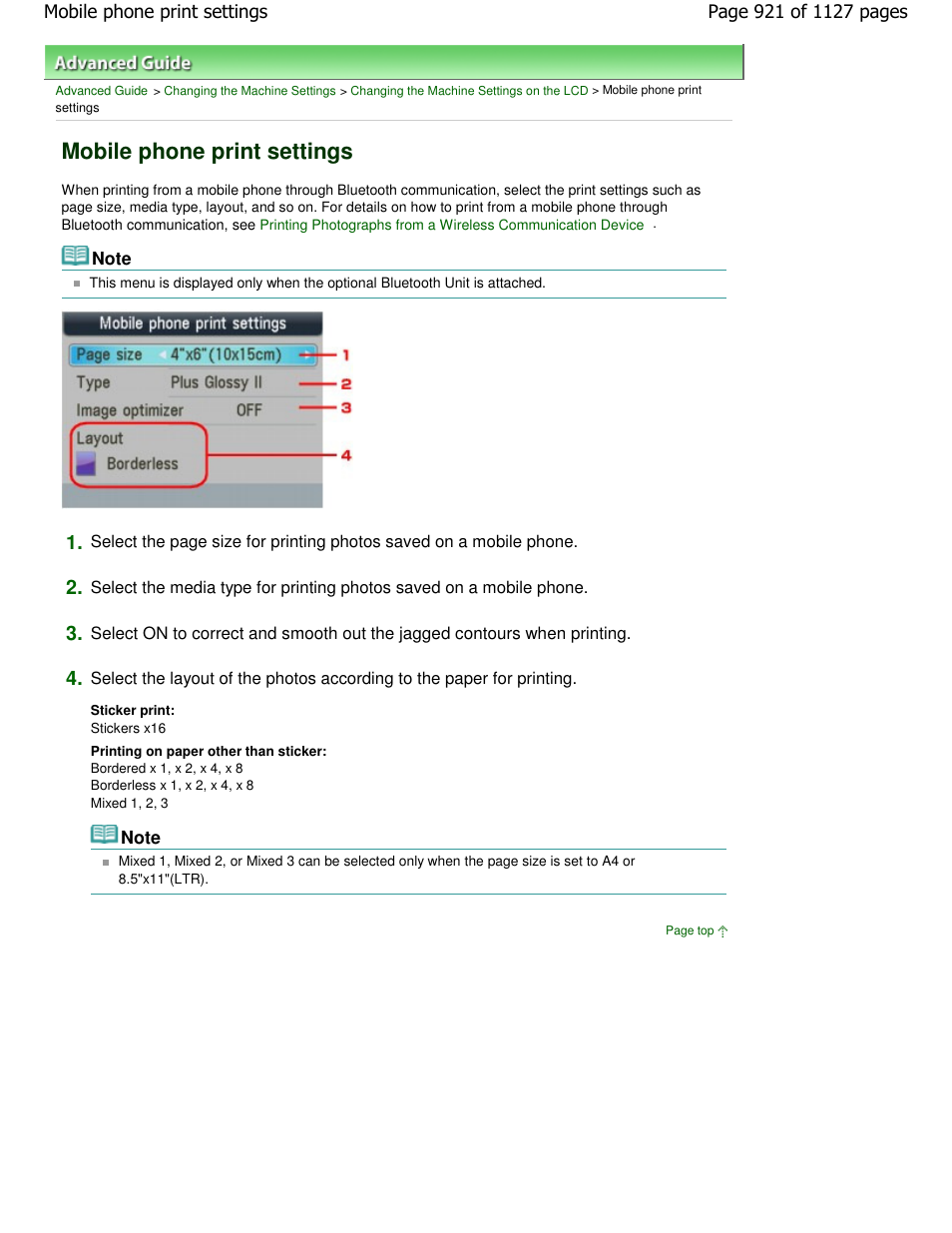 Mobile phone print settings | Canon PIXMA MX870 User Manual | Page 921 / 1127