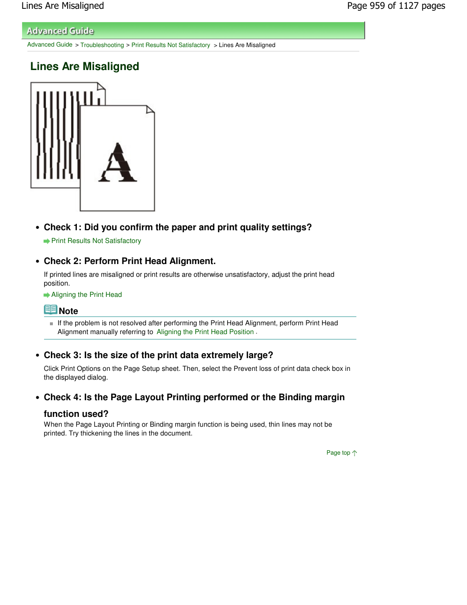 Lines are misaligned | Canon PIXMA MX870 User Manual | Page 959 / 1127