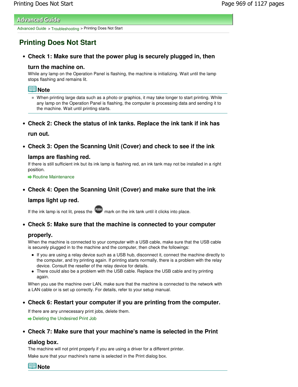 Printing does not start | Canon PIXMA MX870 User Manual | Page 969 / 1127