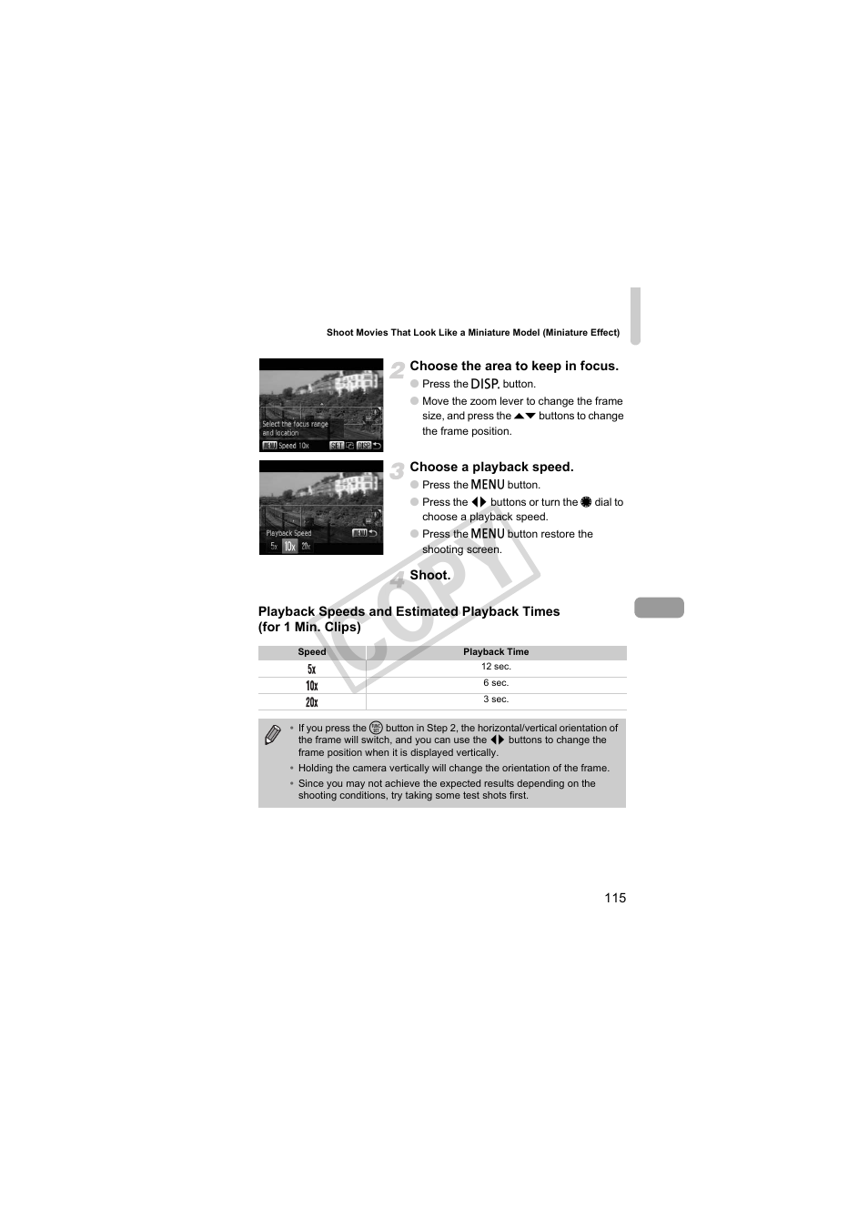 Cop y | Canon PowerShot S95 User Manual | Page 115 / 196