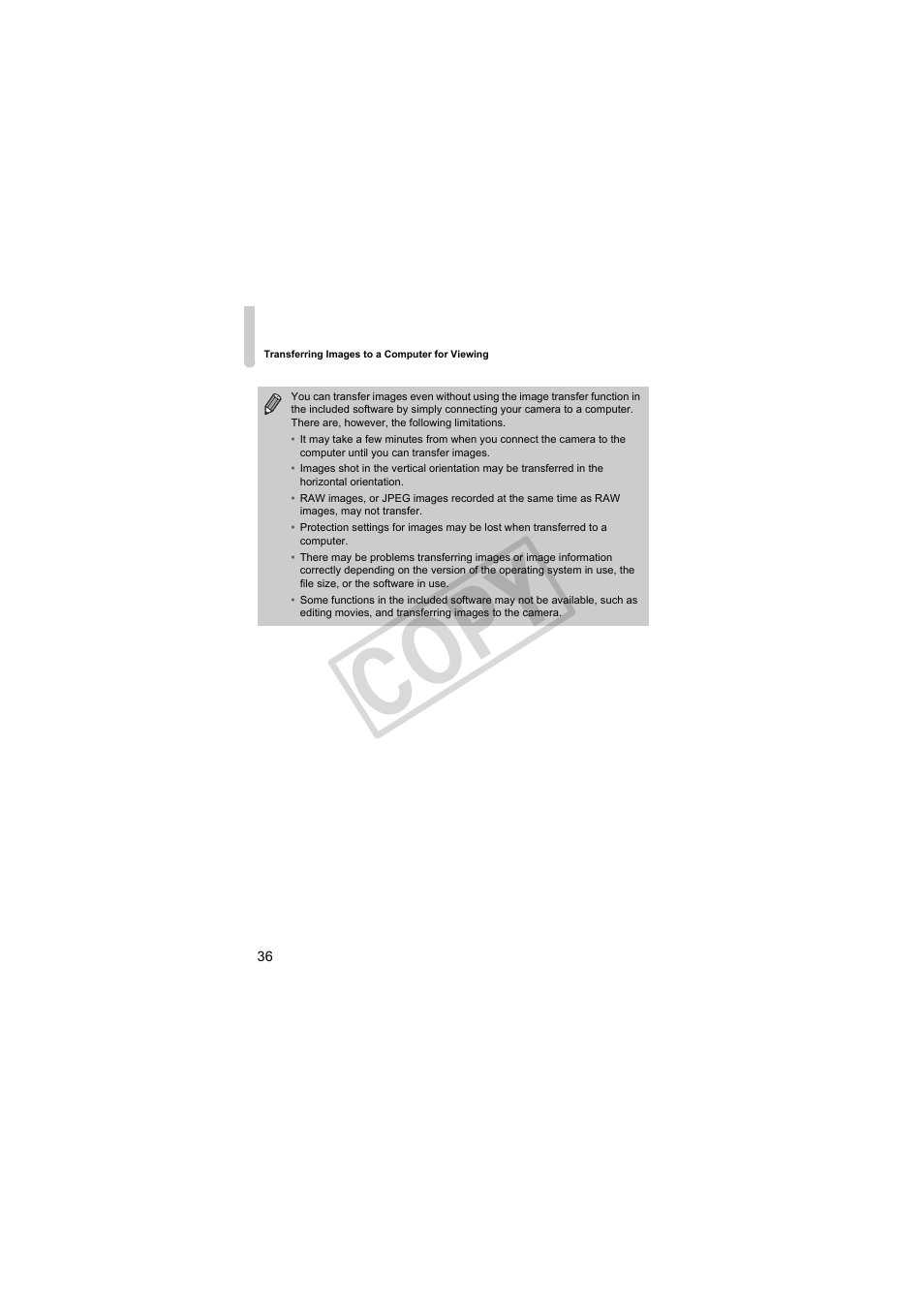 Cop y | Canon PowerShot S95 User Manual | Page 36 / 196