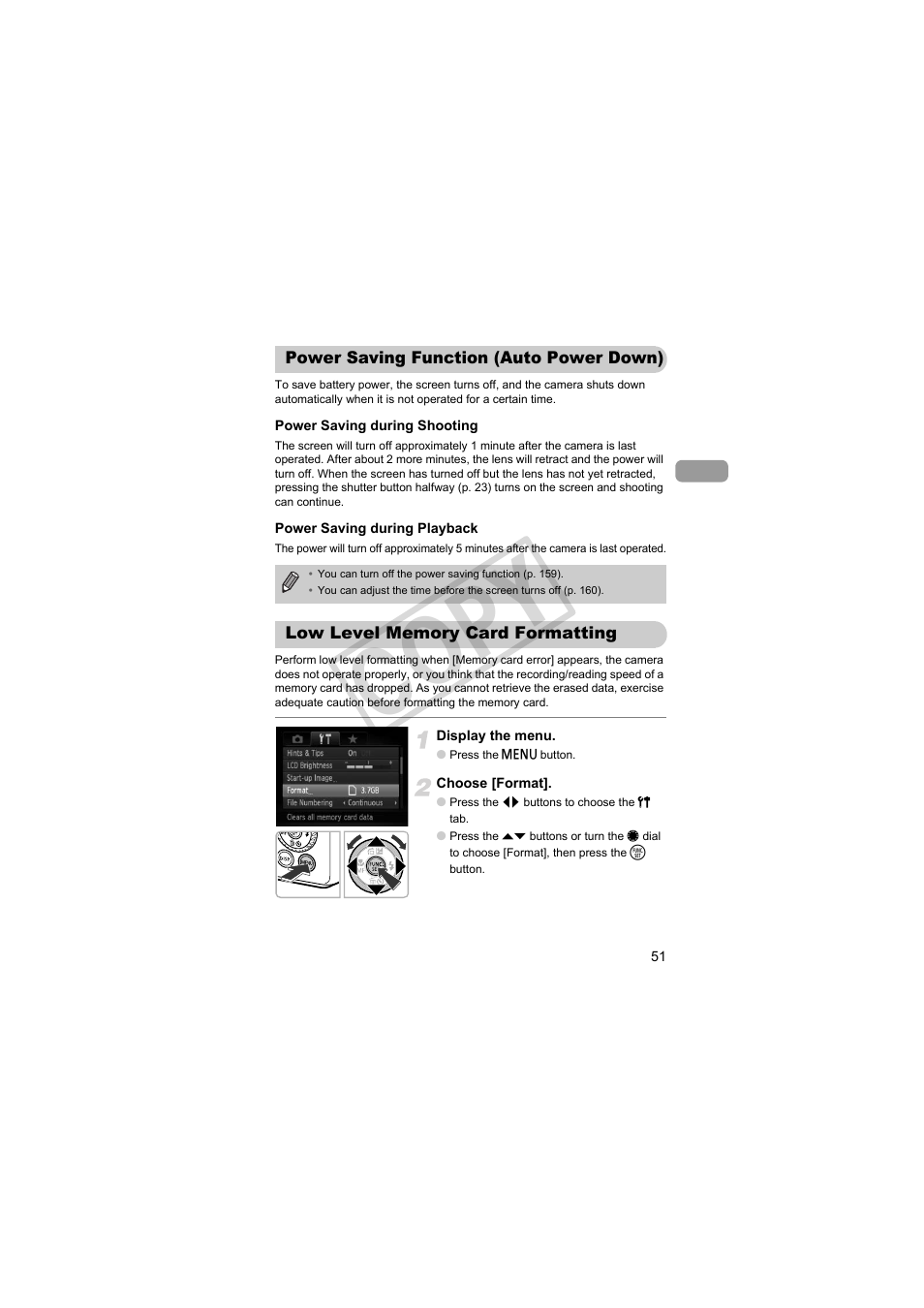 Cop y | Canon PowerShot S95 User Manual | Page 51 / 196