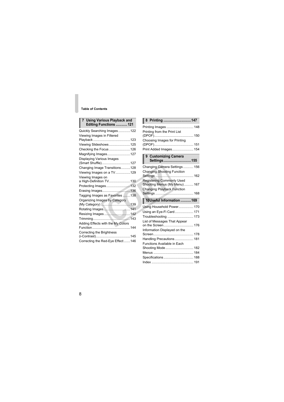 C op y | Canon PowerShot S95 User Manual | Page 8 / 196