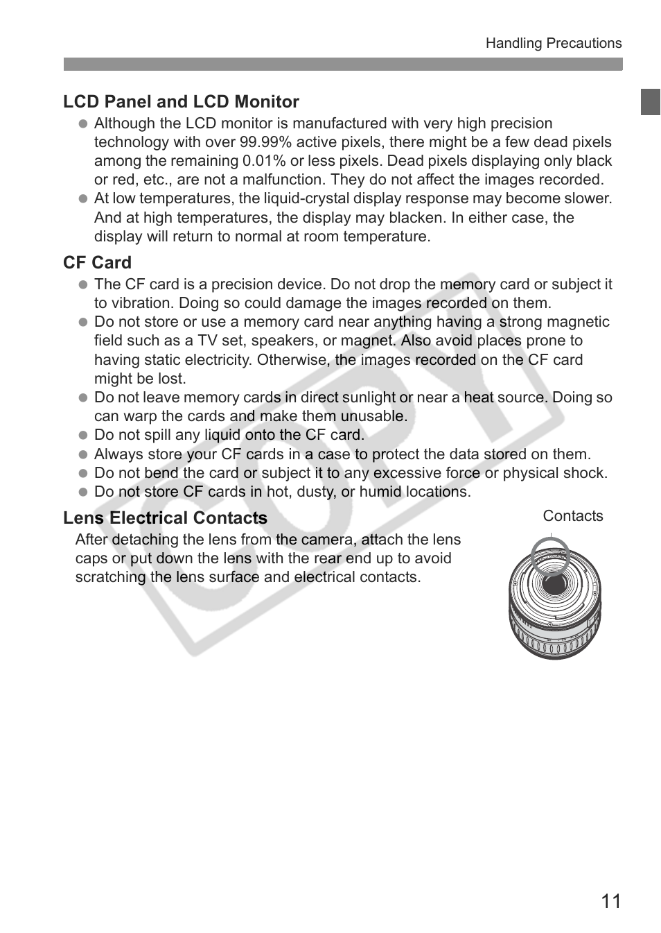 Canon EOS 30D User Manual | Page 11 / 200