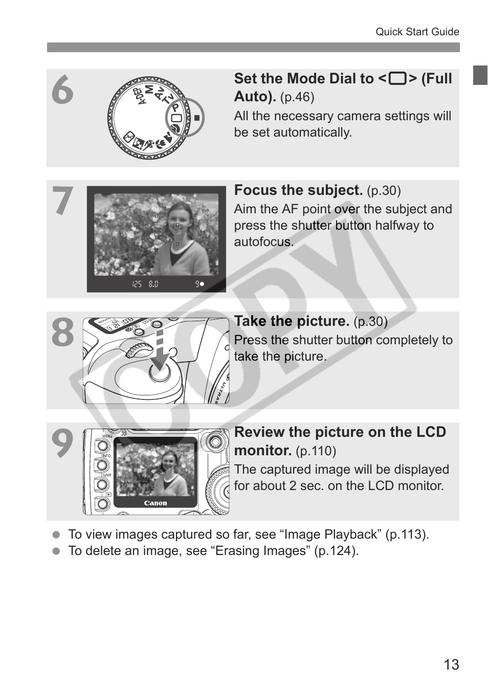 Canon EOS 30D User Manual | Page 13 / 200