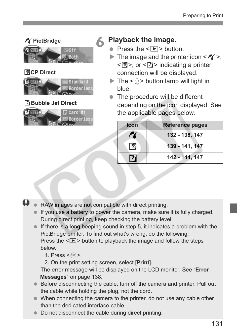 Wa s, Playback the image | Canon EOS 30D User Manual | Page 131 / 200