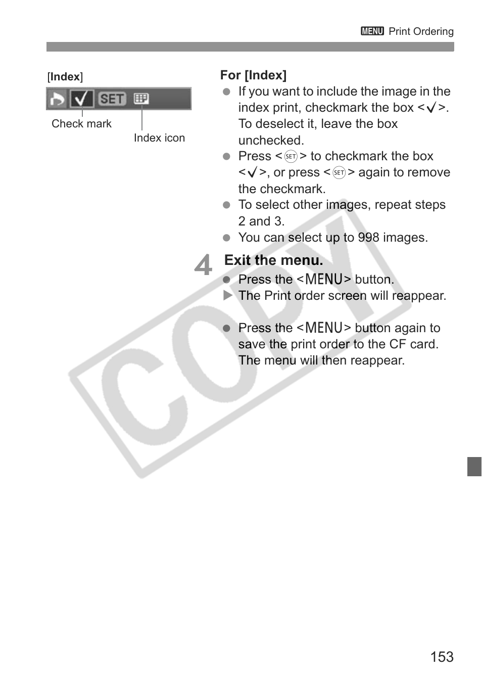 Canon EOS 30D User Manual | Page 153 / 200