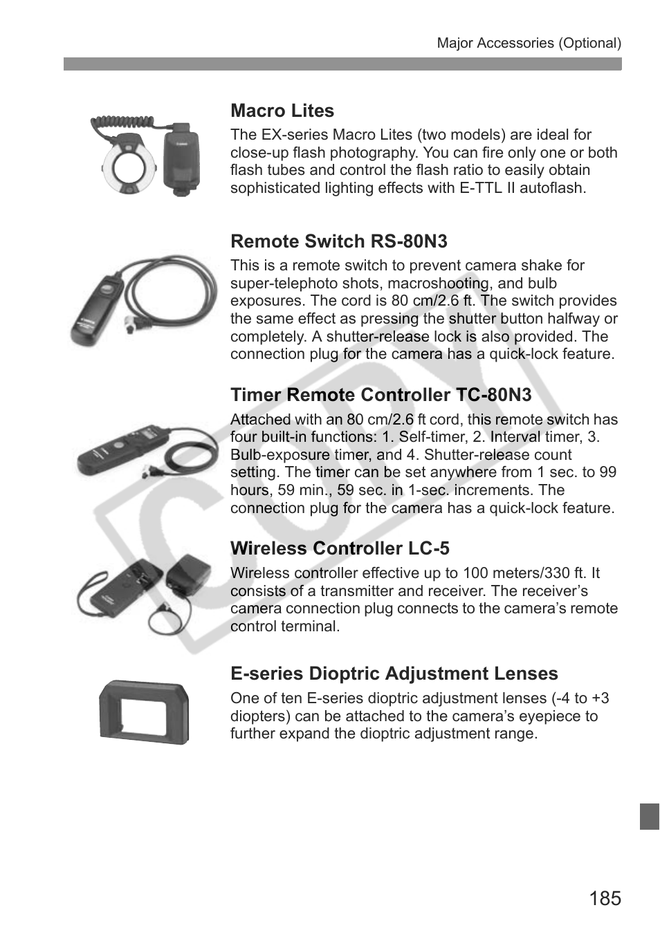 Canon EOS 30D User Manual | Page 185 / 200