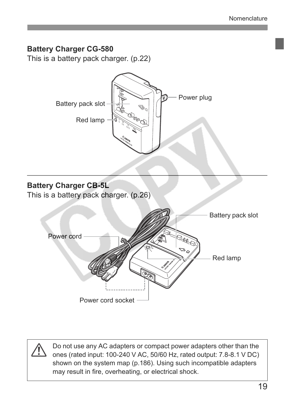 Canon EOS 30D User Manual | Page 19 / 200