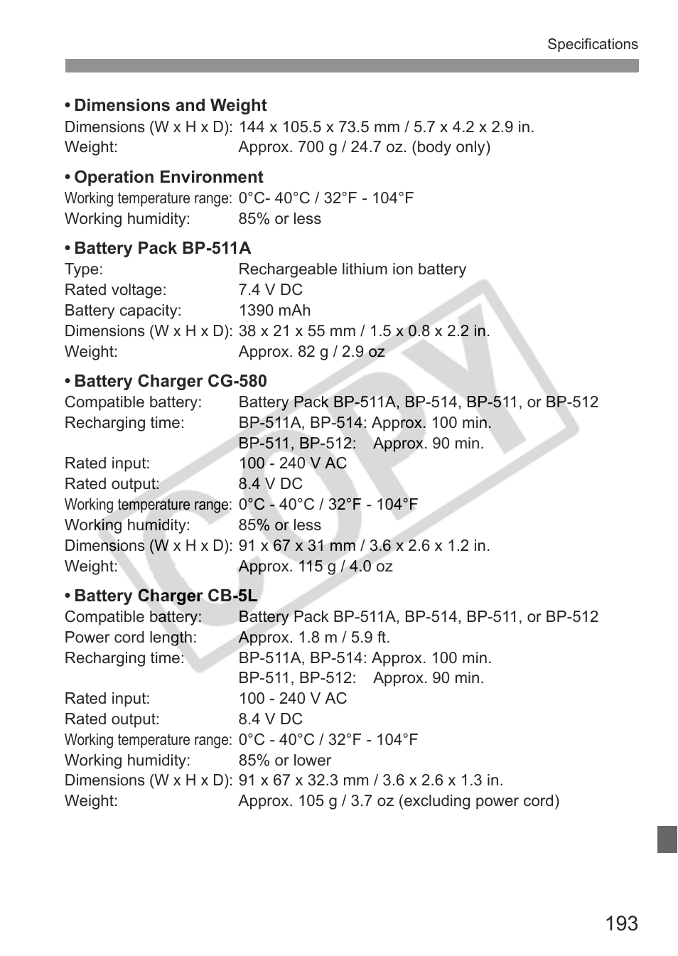 Canon EOS 30D User Manual | Page 193 / 200