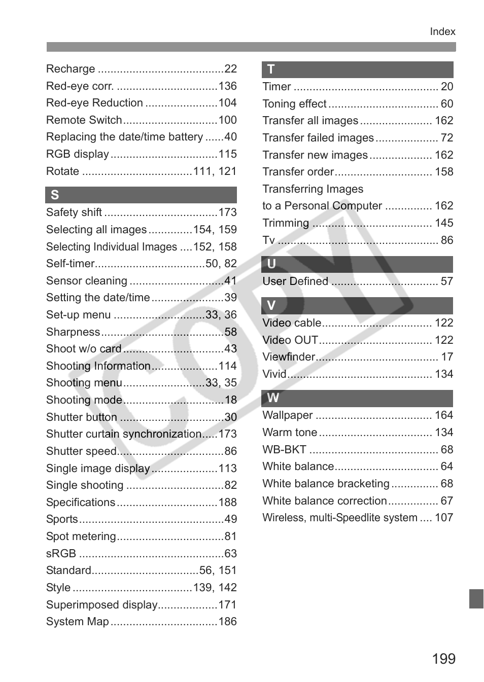 Canon EOS 30D User Manual | Page 199 / 200