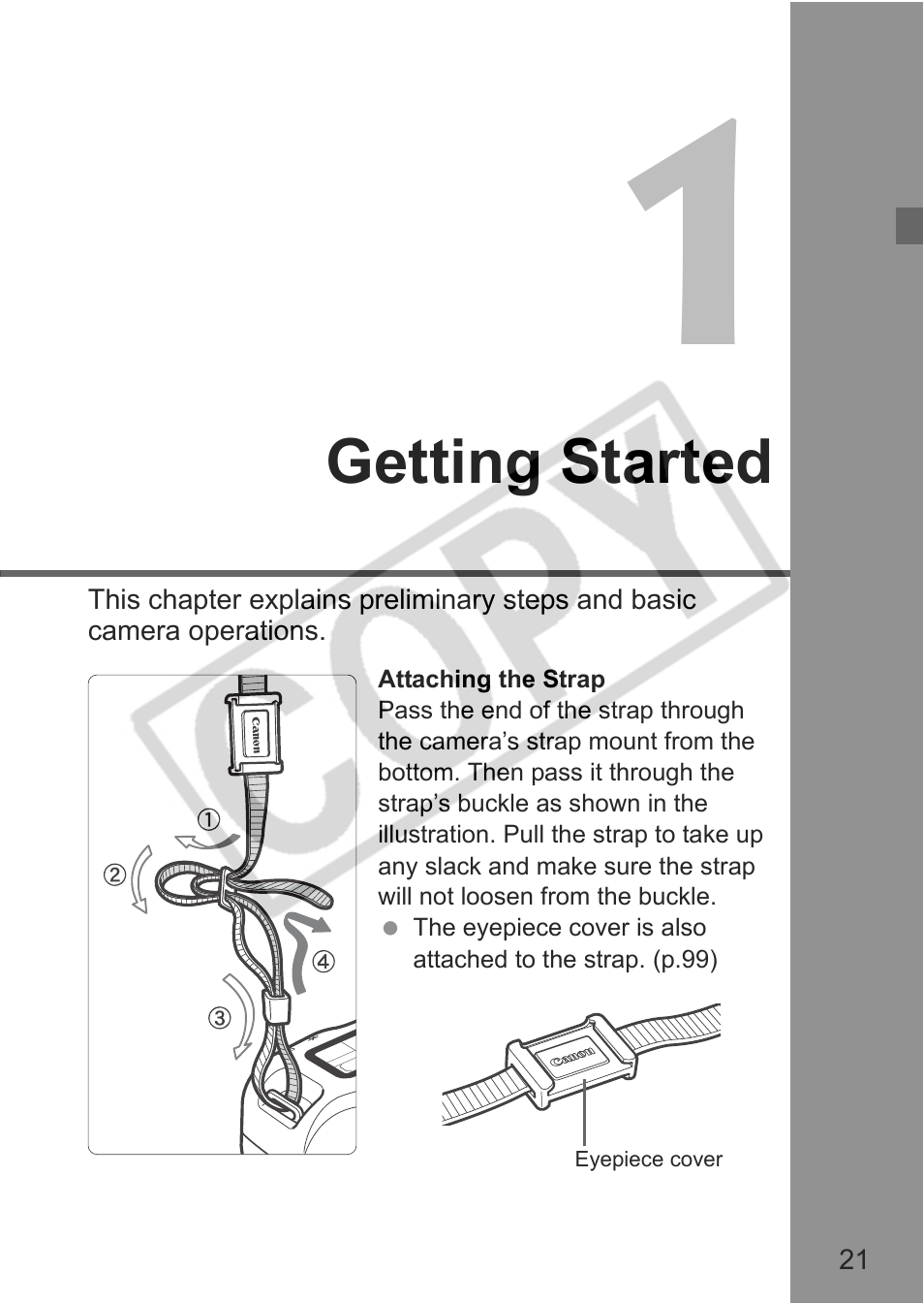 Canon EOS 30D User Manual | Page 21 / 200