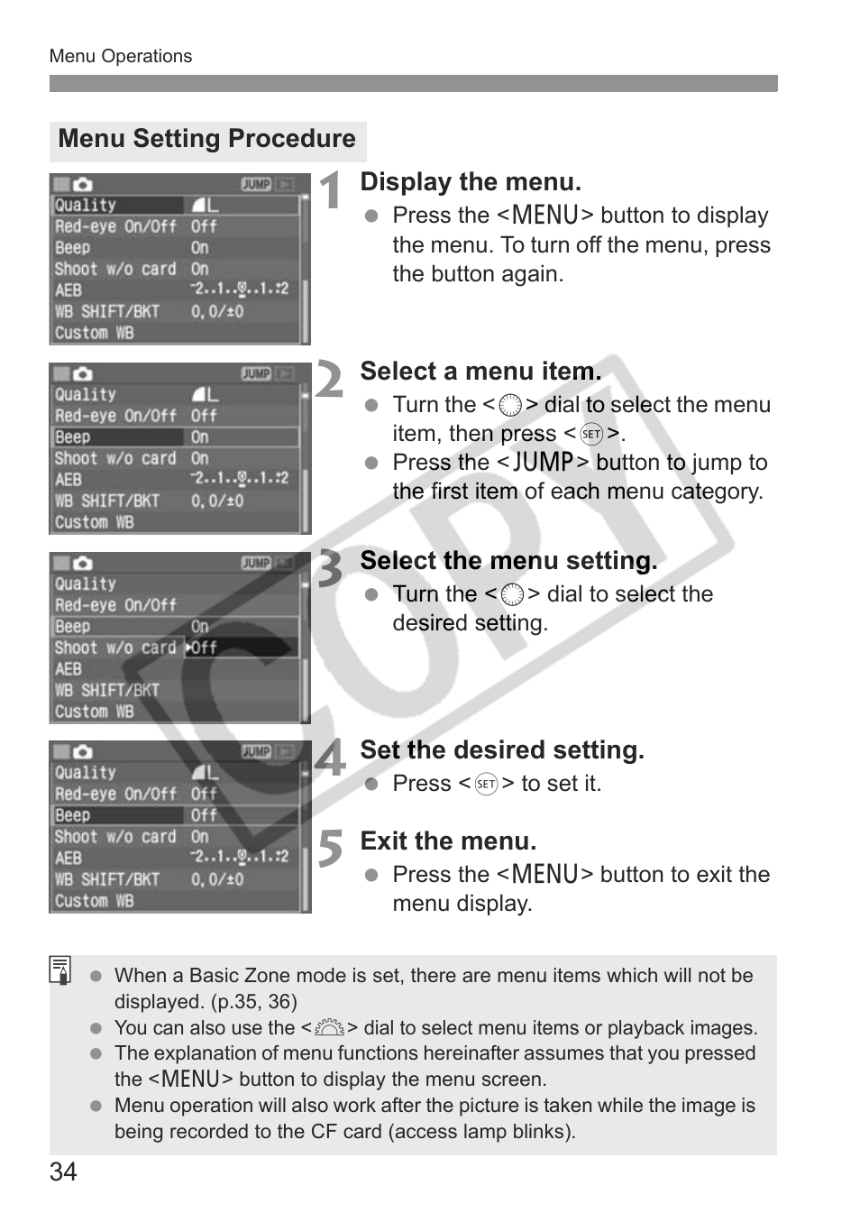 Canon EOS 30D User Manual | Page 34 / 200