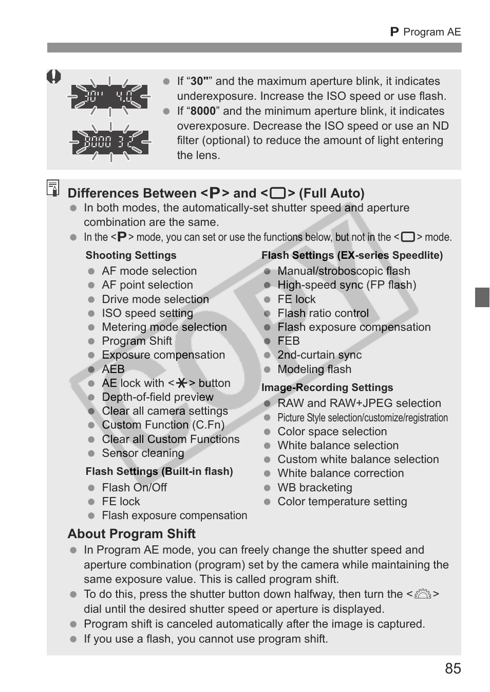 Canon EOS 30D User Manual | Page 85 / 200