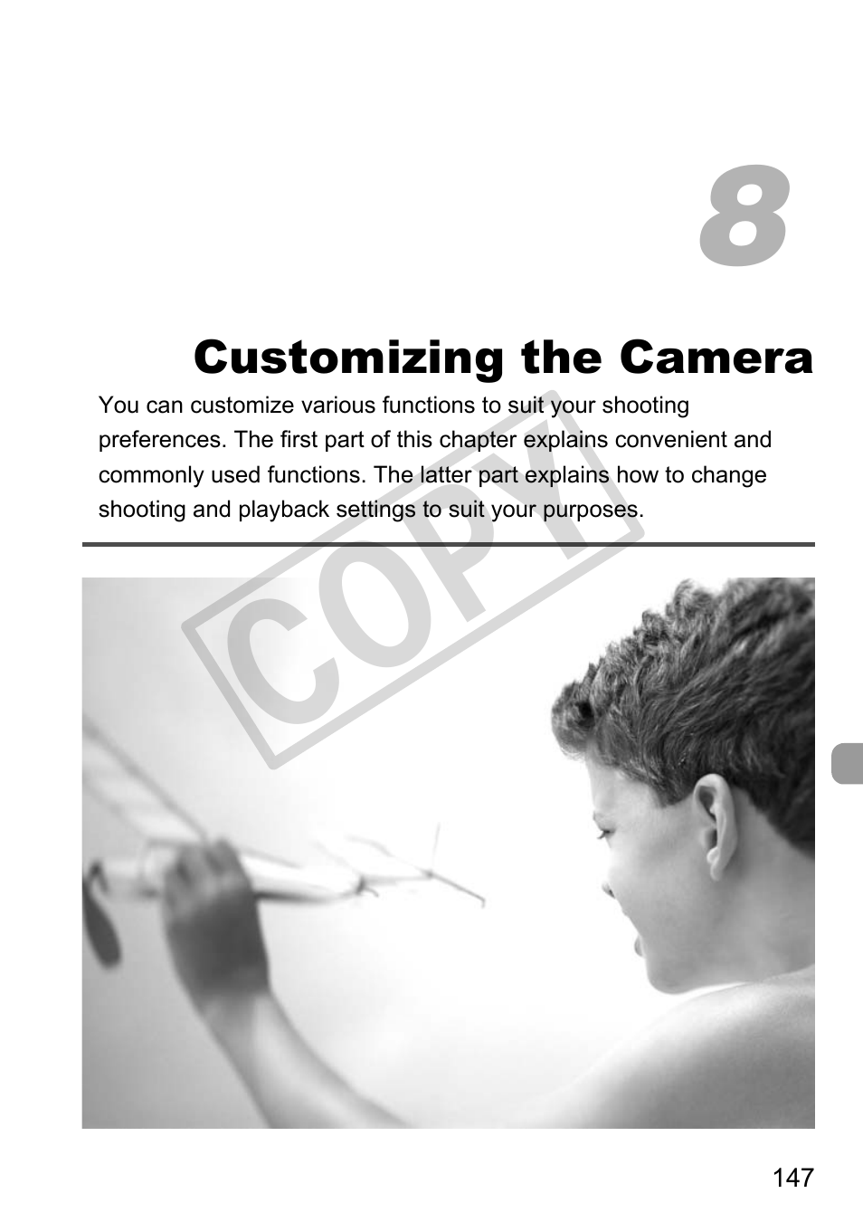 Customizing the camera, Co py | Canon PowerShot G11 User Manual | Page 147 / 196