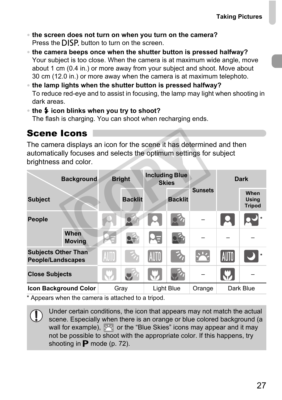 Co py | Canon PowerShot G11 User Manual | Page 27 / 196