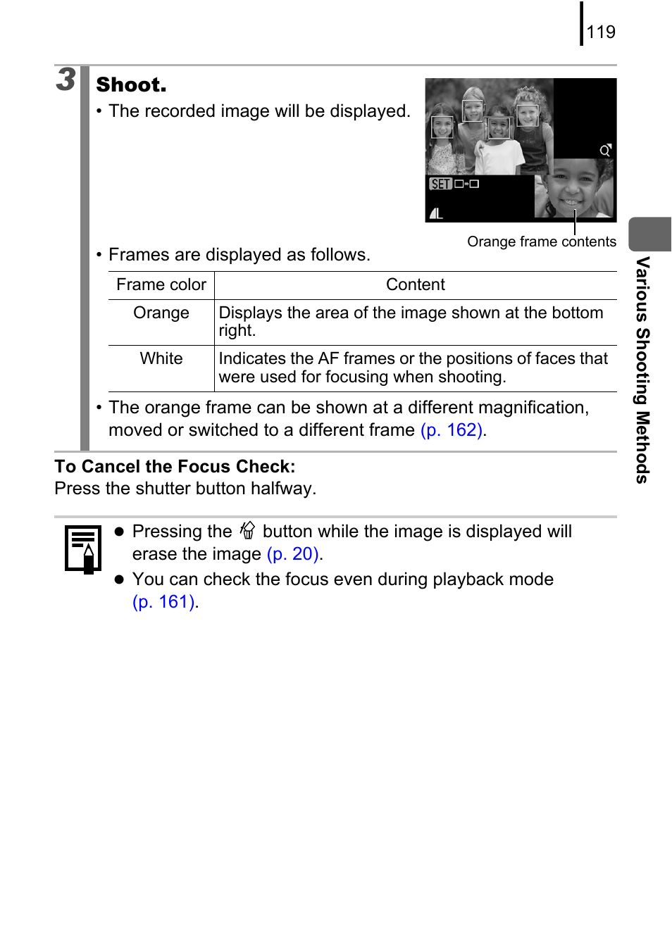 Shoot | Canon PowerShot G10 User Manual | Page 121 / 306