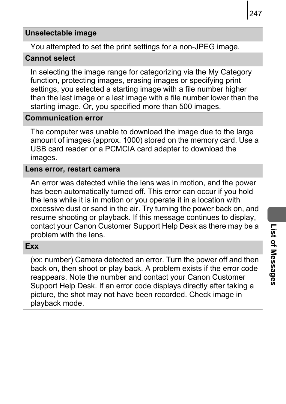 Canon PowerShot G10 User Manual | Page 249 / 306
